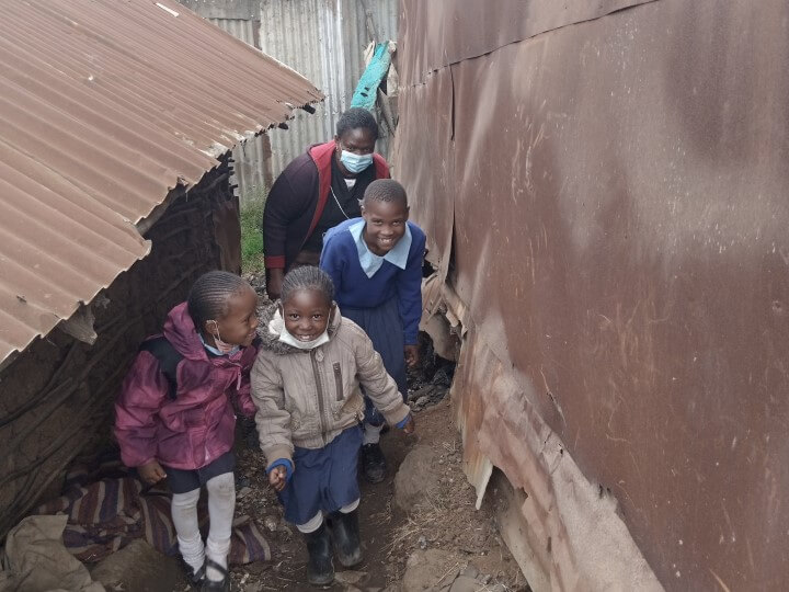 Social Worker with Learners During Home Visit